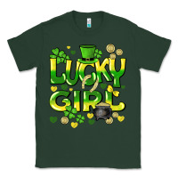 Sports Green lucky girl st. patricks day Classic Tee - HowdyJamesFarm