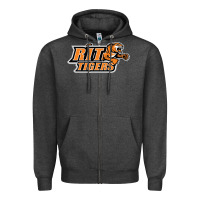 Charcoal Heather rit athletics Zipper Hoodie - artisFamous