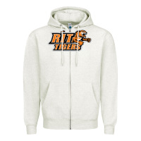 Oatmeal Heather rit athletics Zipper Hoodie - artisFamous