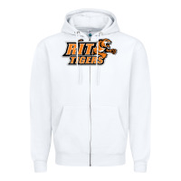 White rit athletics Zipper Hoodie - artisFamous