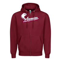 Burgundy augsburg university Zipper Hoodie - artisFamous