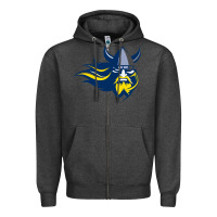 Charcoal Heather augustana vikings augustana college Zipper Hoodie - artisFamous