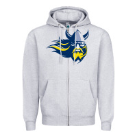 Heather Grey augustana vikings augustana college Zipper Hoodie - artisFamous