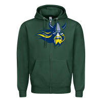 Sports Green augustana vikings augustana college Zipper Hoodie - artisFamous