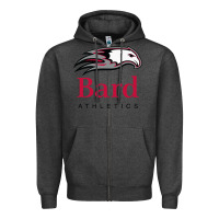 Charcoal Heather bard college athletics Zipper Hoodie - artisFamous