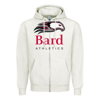 Oatmeal Heather bard college athletics Zipper Hoodie - artisFamous