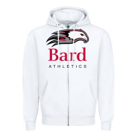 White bard college athletics Zipper Hoodie - artisFamous