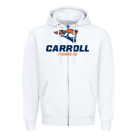 White carroll university pioneers Zipper Hoodie - artisFamous