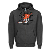 Charcoal Heather buffalo state college Zipper Hoodie - artisFamous