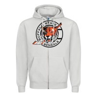 Dove Grey buffalo state college Zipper Hoodie - artisFamous