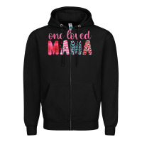 Black one loved mama Zipper Hoodie - JahusDesignShop