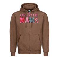 Chestnut one loved mama Zipper Hoodie - JahusDesignShop