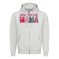 Dove Grey one loved mama Zipper Hoodie - JahusDesignShop