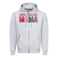Heather Grey one loved mama Zipper Hoodie - JahusDesignShop