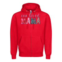 Red one loved mama Zipper Hoodie - JahusDesignShop