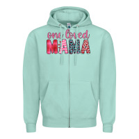 Seafoam one loved mama Zipper Hoodie - JahusDesignShop
