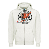 Oatmeal Heather buffalo state college Zipper Hoodie - artisFamous