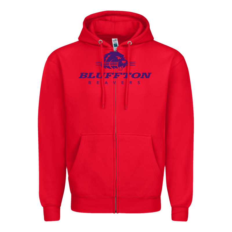 Bluffton University Zipper Hoodie by artisFamous | Teevron