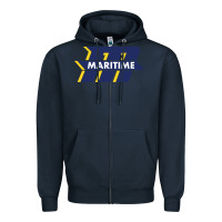 Navy massachusetts maritime academy Zipper Hoodie - artisFamous