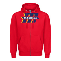 Red massachusetts maritime academy Zipper Hoodie - artisFamous
