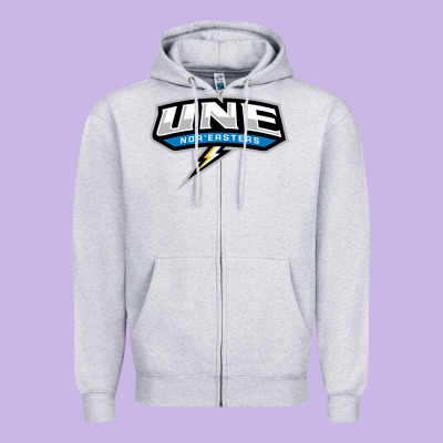 New England University Zipper Hoodie Designed By Artisfamous