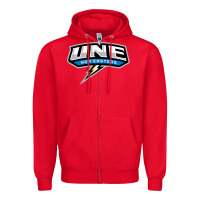 Red new england university Zipper Hoodie - artisFamous