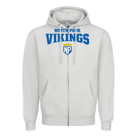Dove Grey north park university Zipper Hoodie - artisFamous