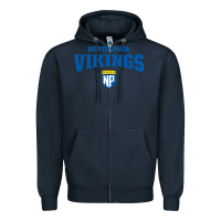 Navy north park university Zipper Hoodie - artisFamous