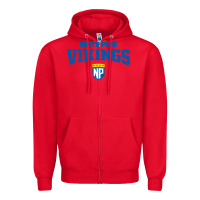 Red north park university Zipper Hoodie - artisFamous
