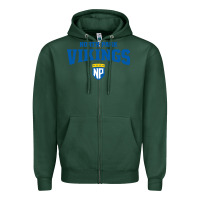 Sports Green north park university Zipper Hoodie - artisFamous
