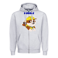 Heather Grey rubble Zipper Hoodie - artisFamous