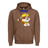 Chestnut rubble Zipper Hoodie - artisFamous