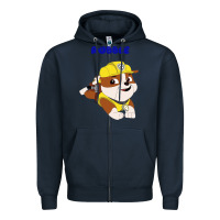 Navy rubble Zipper Hoodie - artisFamous