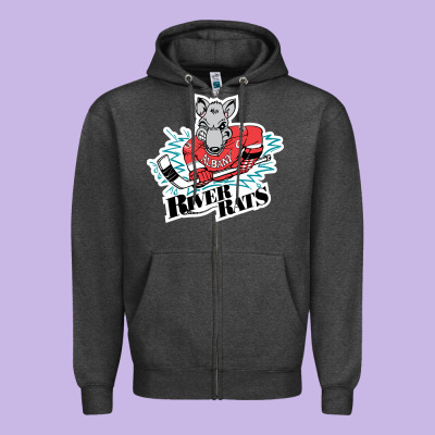 Albany River Rats Zipper Hoodie Designed By Artisfamous