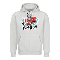 Dove Grey albany river rats Zipper Hoodie - artisFamous