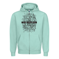 Seafoam ı'm not complicated Zipper Hoodie - artisFamous