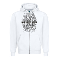 White ı'm not complicated Zipper Hoodie - artisFamous
