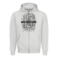 Dove Grey ı'm not complicated Zipper Hoodie - artisFamous