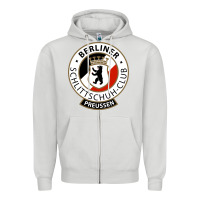 Dove Grey bsc preussen Zipper Hoodie - artisFamous