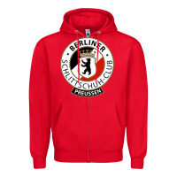 Red bsc preussen Zipper Hoodie - artisFamous