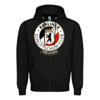 Black bsc preussen Zipper Hoodie - artisFamous