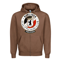 Chestnut bsc preussen Zipper Hoodie - artisFamous