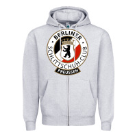 Heather Grey bsc preussen Zipper Hoodie - artisFamous