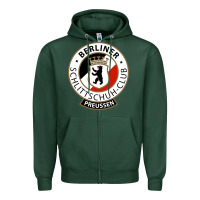 Sports Green bsc preussen Zipper Hoodie - artisFamous