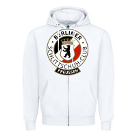 White bsc preussen Zipper Hoodie - artisFamous