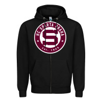 Black hc sparta praha Zipper Hoodie - artisFamous