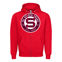 Red hc sparta praha Zipper Hoodie - artisFamous