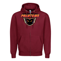 Burgundy lehigh valley phantoms Zipper Hoodie - artisFamous