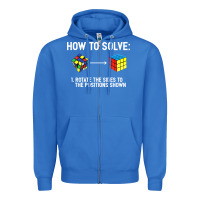 True Royal youth rubiks cube rotate the sides to the position shown cube Zipper Hoodie - DesigneFamous