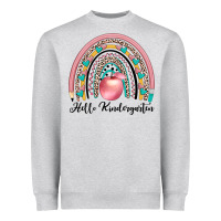 Heather Grey hello kindergarten Heavyweight Sweatshirt - JahusDesignShop